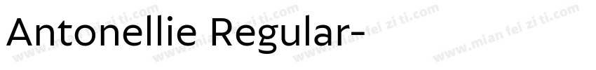 Antonellie Regular字体转换